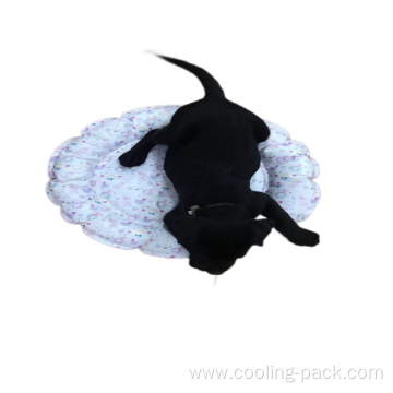 Pet self-cooling breathable circular cooling ice pad